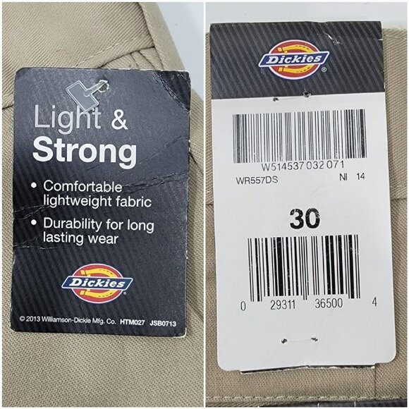 Dickies Flex Cargo Shorts Mens 30 Relaxed Fit Beige Khaki Pockets Twill Workwear - Picture 13 of 16